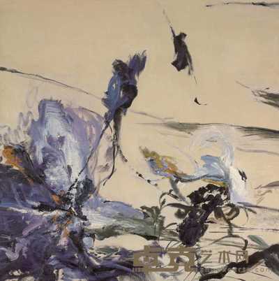 蔡一了 2005年作 鸢尾花 150×150cm